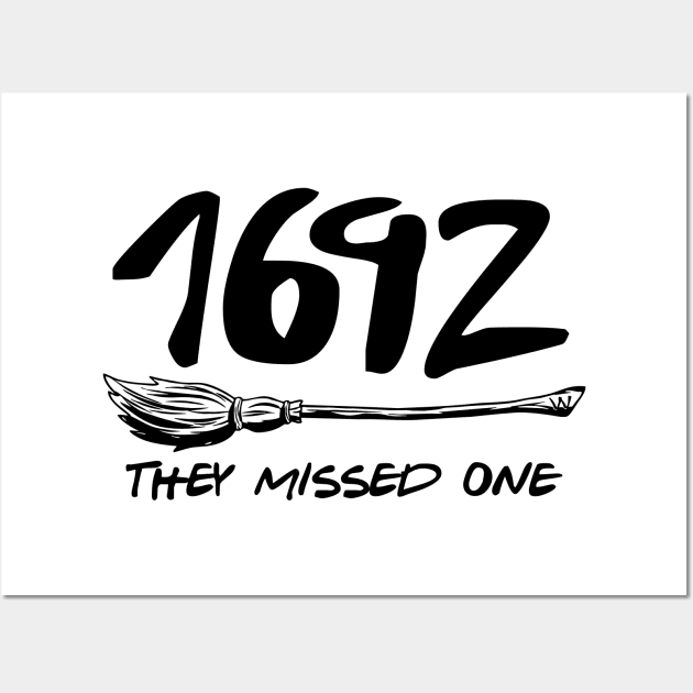 1692 They missed one  Salem broom witch Wall Art by RetroPrideArts